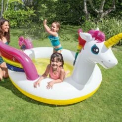 Intex Piscina Unicorno Gonfiabile Da Giardino 272x193x104