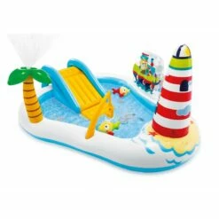 Piscina Da Giardino Intex Fishing Fun Con Scivolo 218 X 188 X H 99