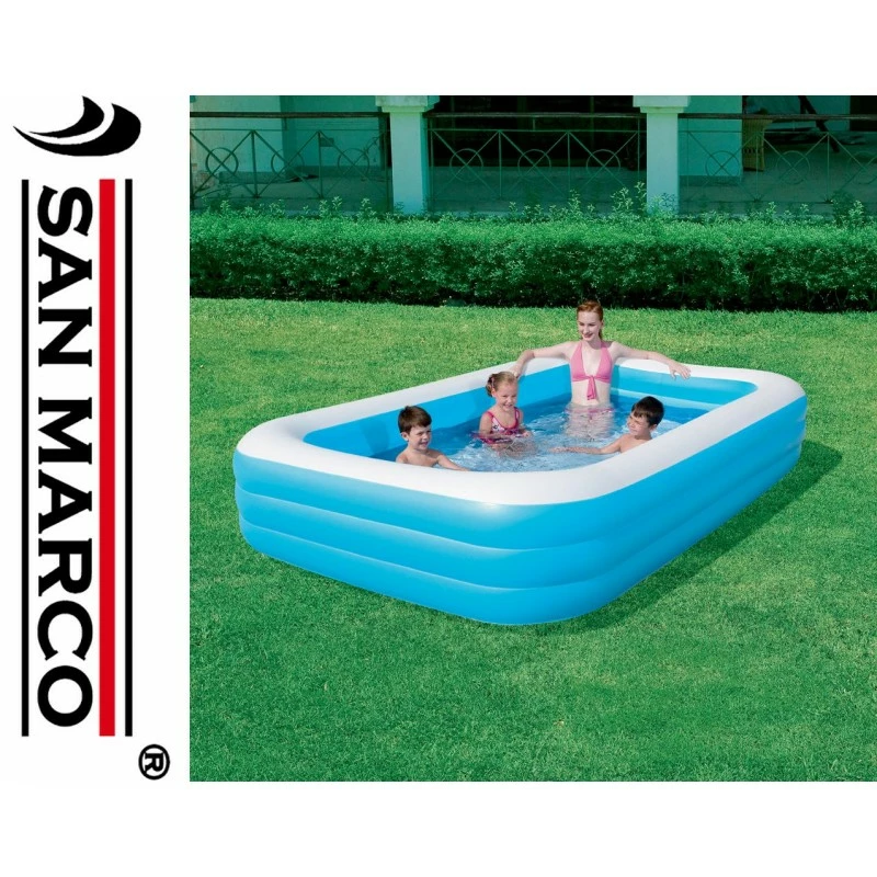 Piscinetta Per Bambini Bestway Rectangular Deluxe 305 Cm 3 Piscinetta Per Bambini Bestway Rectangular Deluxe 305 Cm