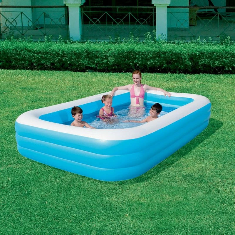 Piscinetta Per Bambini Bestway Rectangular Deluxe 305 Cm 4 Piscinetta Per Bambini Bestway Rectangular Deluxe 305 Cm - immagine 2
