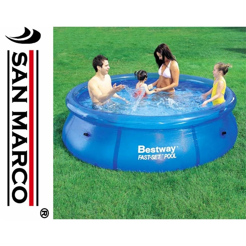 Piscinetta Bestway Fast Set Rotonda 244x66 Cm 3 Piscinetta Bestway Fast Set Rotonda 244x66 Cm