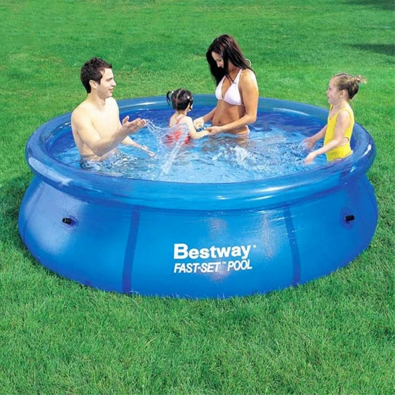 Piscinetta Bestway Fast Set Rotonda 244x66 Cm 4 Piscinetta Bestway Fast Set Rotonda 244x66 Cm - immagine 2