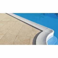 Bordo Perimetrale Bianco Per Piscina Rettangolare