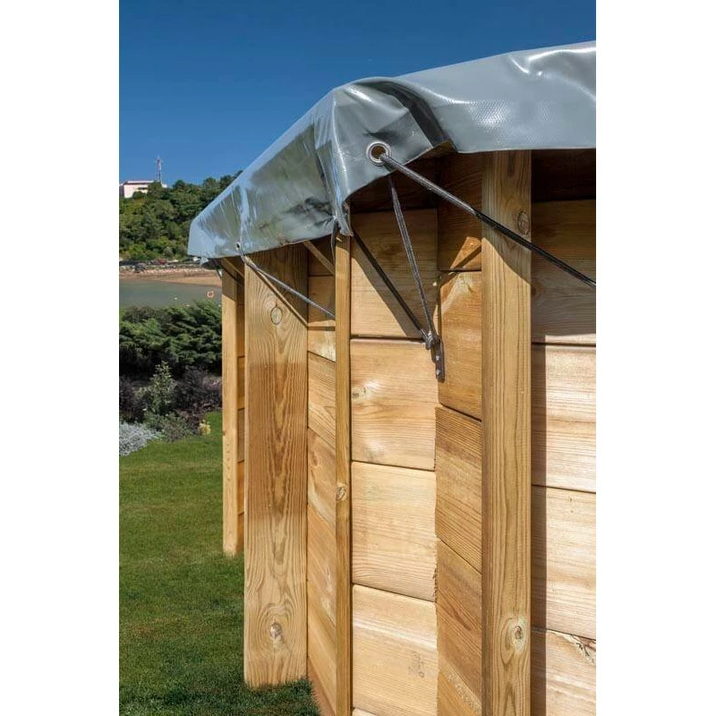 Telo Di Copertura Invernale Per Piscine Ovali GRE Bambú 575x375 Cm 7 Telo Di Copertura Invernale Per Piscine Ovali GRE Bambú 575x375 Cm - immagine 5