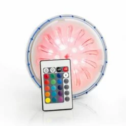 San Marco Faretto Led Multicolor Per Piscine Fuori Terra -Vendite Piscine Interrate faretto led arancio 800x800 1