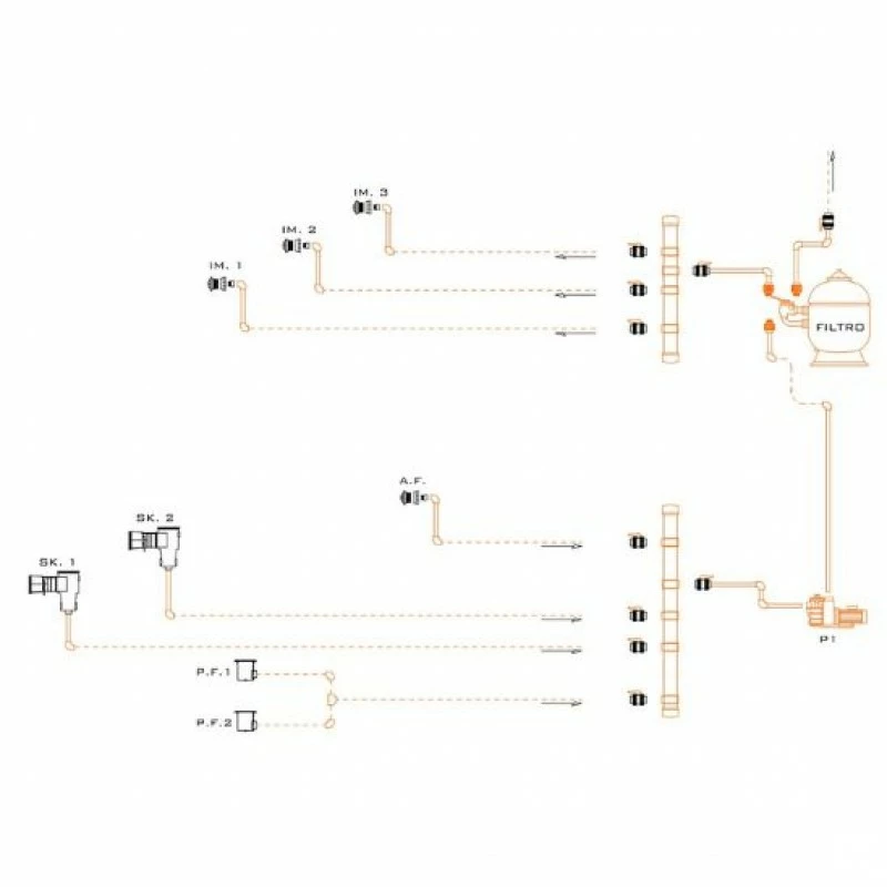San Marco Impianto Idraulico Completo Per Piscina Interrata 10x5 5 San Marco Impianto Idraulico Completo Per Piscina Interrata 10x5 - immagine 3