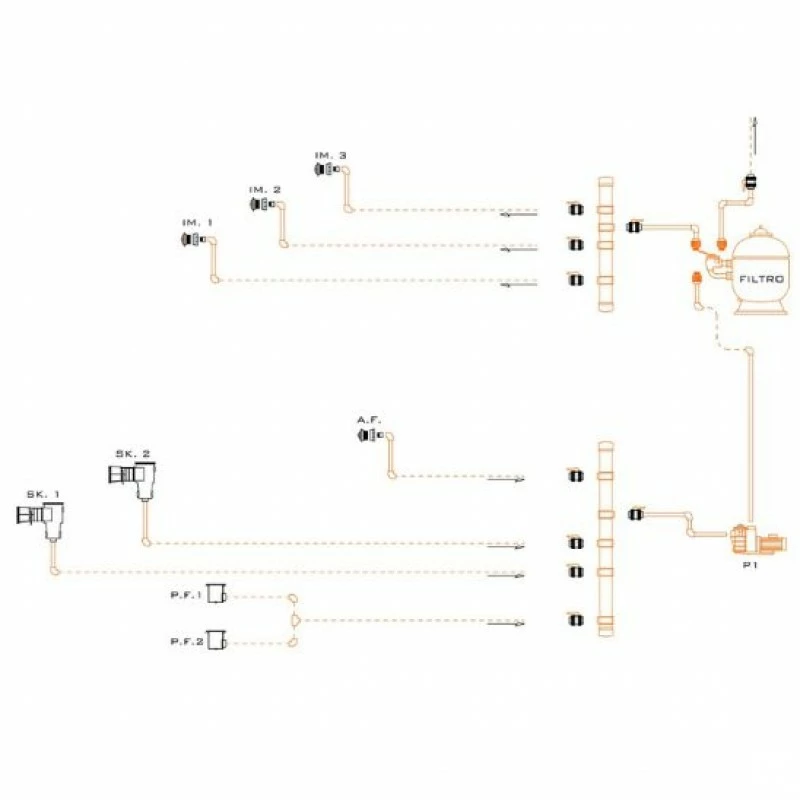 San Marco Impianto Idraulico Completo Per Piscina Interrata 8x5 5 San Marco Impianto Idraulico Completo Per Piscina Interrata 8x5 - immagine 3