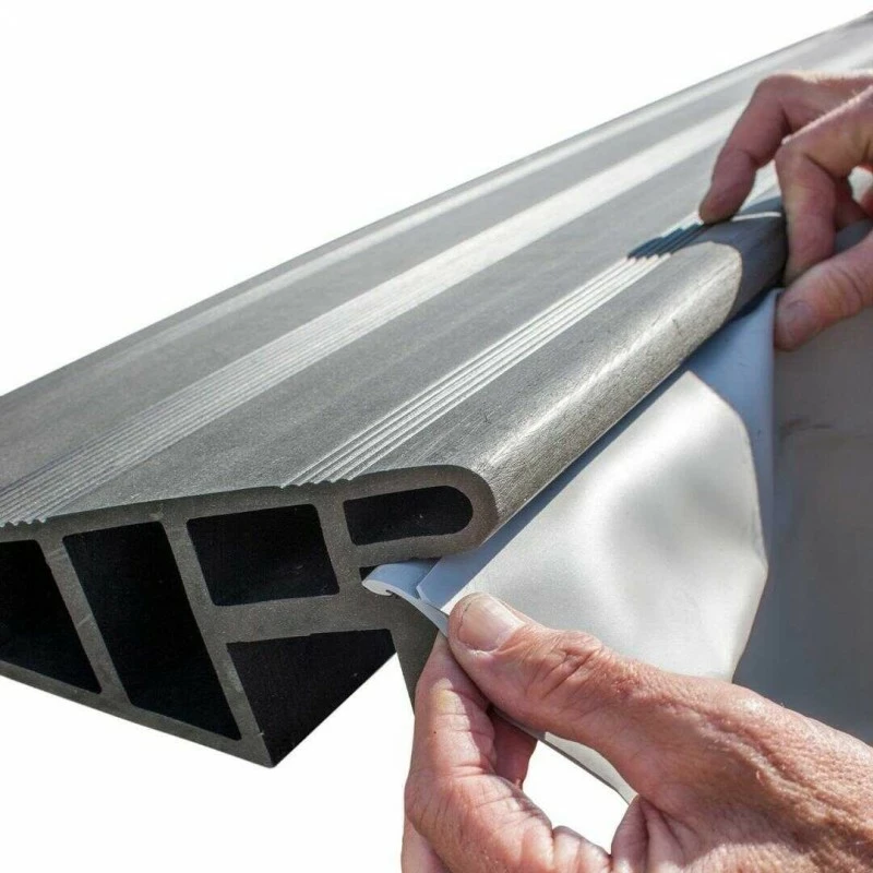 Liner Grigio Gre Per Piscina In Composito Rettangolare 606x326 Cm 4 Liner Grigio Gre Per Piscina In Composito Rettangolare 606x326 Cm - immagine 2