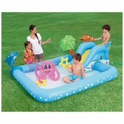 Piscina Gonfiabile Per Bambini Bestway Acquario Con Scivolo