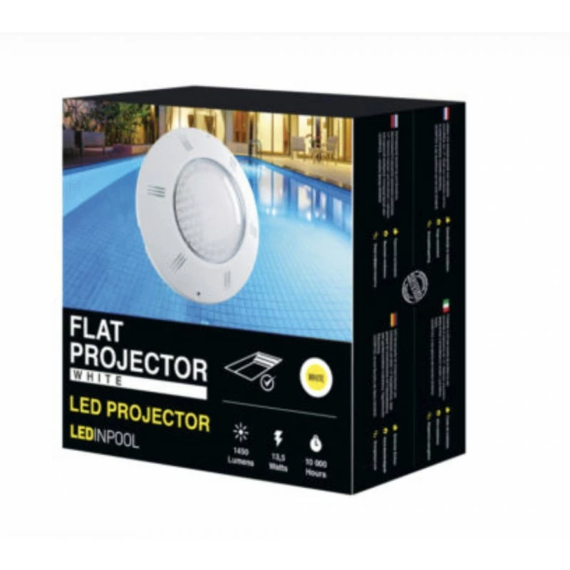 Proiettore A Led Con Luce Bianca Piatto Da 13,5 W 6 Proiettore A Led Con Luce Bianca Piatto Da 13,5 W - immagine 4