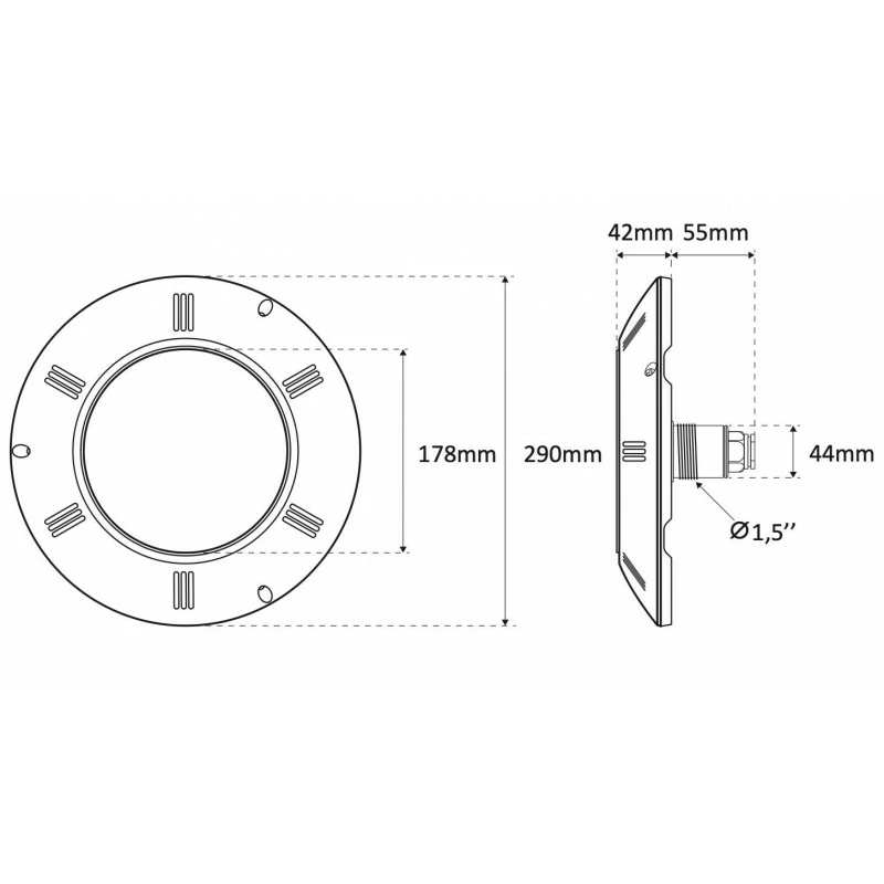 Proiettore A Led Con Luce Bianca Piatto Da 13,5 W 7 Proiettore A Led Con Luce Bianca Piatto Da 13,5 W - immagine 5