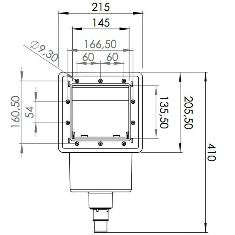 Skimmer Piscina Gre Grigio Con Innesti 4 Skimmer Piscina Gre Grigio Con Innesti - immagine 2