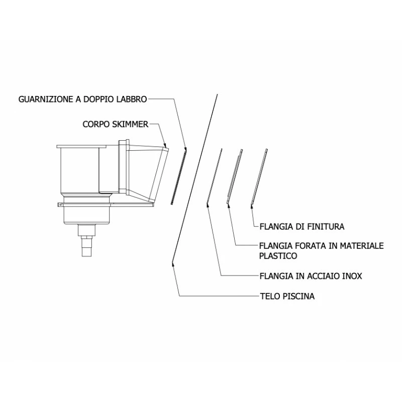 San Marco Skimmer Per Piscine Fuori Terra In Tela Krystal Water 6 San Marco Skimmer Per Piscine Fuori Terra In Tela Krystal Water - immagine 4