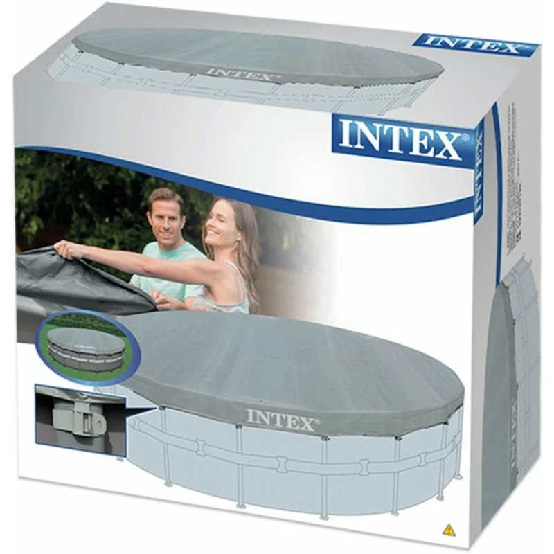 Intex Telo Di Copertura Piscina Rotonda Deluxe Diametro 488 Cm 6 Intex Telo Di Copertura Piscina Rotonda Deluxe Diametro 488 Cm - immagine 4