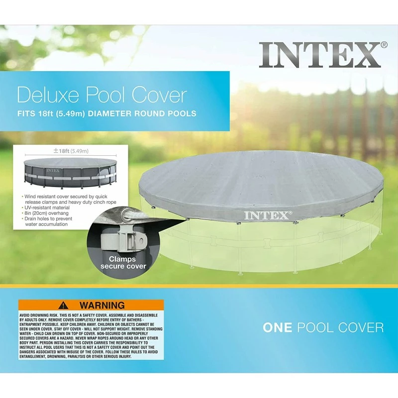 Telo Di Copertura Intex Per Piscine Rotonde Da 549 Cm 6 Telo Di Copertura Intex Per Piscine Rotonde Da 549 Cm - immagine 4
