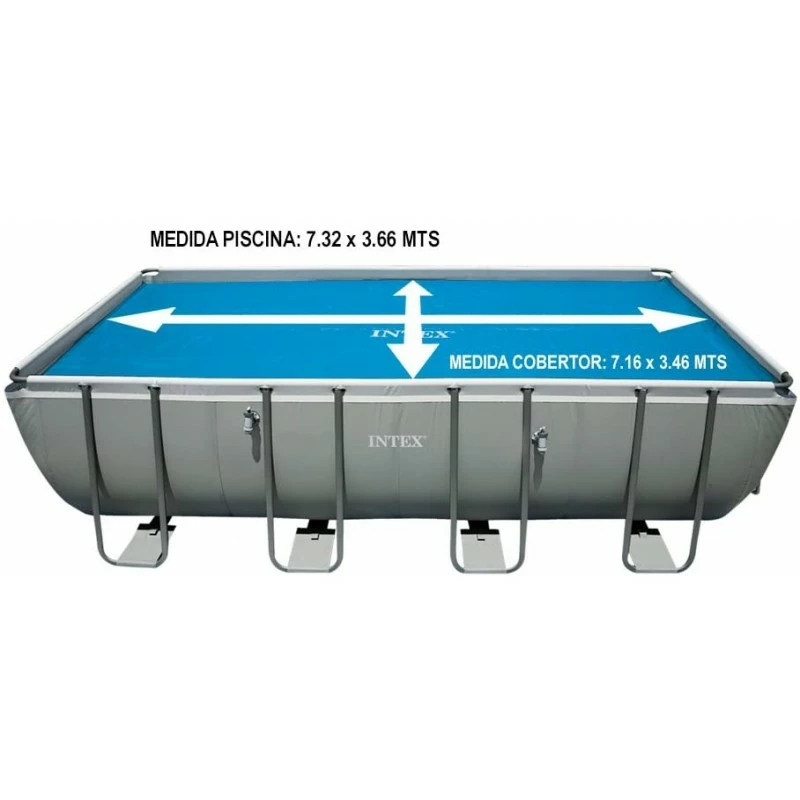 Telo Di Copertura Isotermico Per Piscine Rettangolare Intex 732x366 Cm 5 Telo Di Copertura Isotermico Per Piscine Rettangolare Intex 732x366 Cm - immagine 3